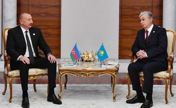 President Ilham Aliyev met with President of Kazakhstan Kassym-Jomart Tokayev in Astana