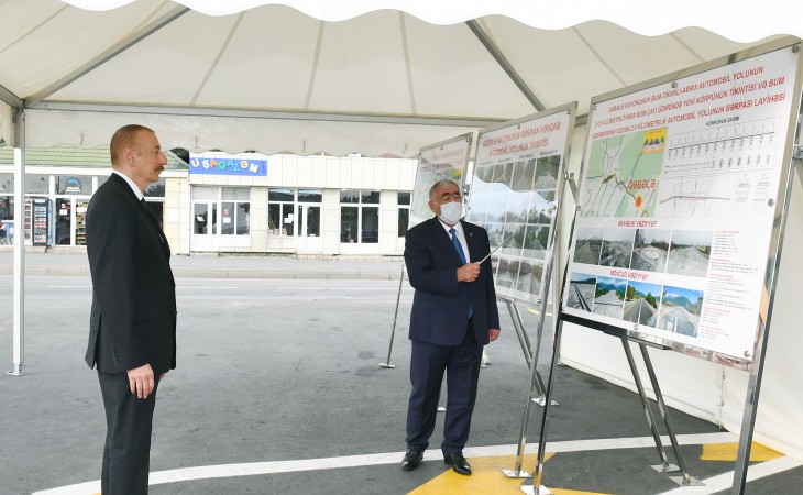 President Ilham Aliyev attended opening of newly renovated Amirvan-Vandam highway