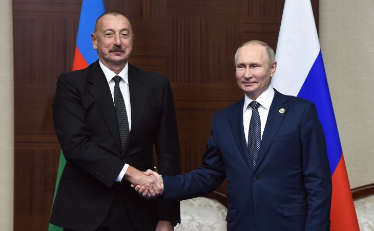 President of Azerbaijan Ilham Aliyev, President of Russia Vladimir Putin met in Astana