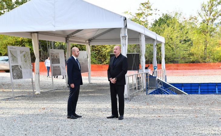 President Ilham Aliyev laid foundation stone for first residential building in Zangilan