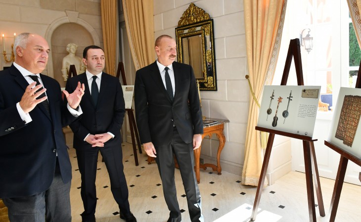 President Ilham Aliyev, Prime Minister of Georgia Irakli Garibashvili viewed “Heritage of Karabakh Khanate” exhibition