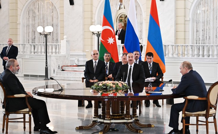 President of Azerbaijan met with President of Russia and Prime Minister of Armenia in Sochi