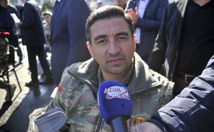 Kiçik çavuş: Minik avtomobili ilə təmin olunmağım döyüşçülərə göstərilən qayğının ifadəsidir