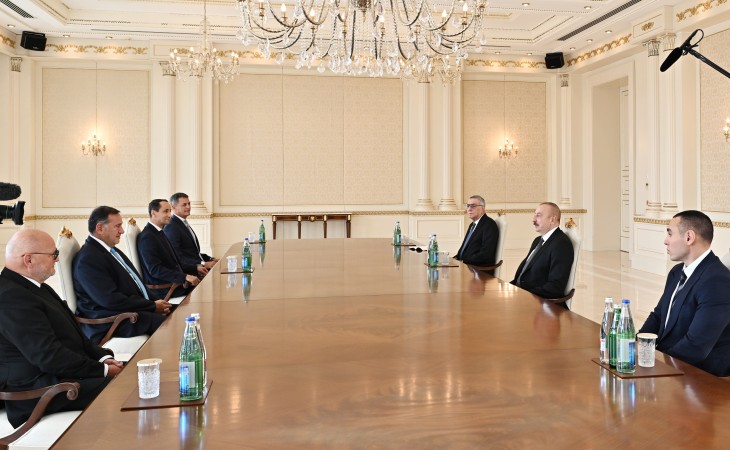 President Ilham Aliyev received president of European Olympic Committees