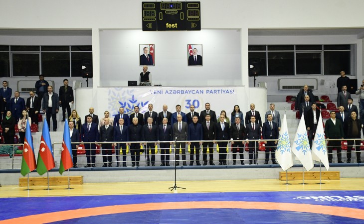 YAP-ın 30 illik yubileyinə həsr olunmuş sərbəst və yunan-Roma güləşi üzrə turnirin final mərhələsi keçirilib
