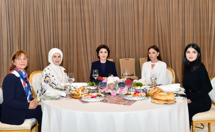 First Lady of Azerbaijan Mehriban Aliyeva attended dinner organized in Samarkand