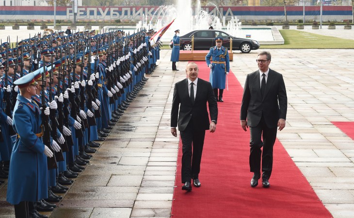 Official welcome ceremony was held for President Ilham Aliyev in Belgrade