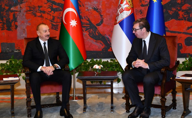 President Ilham Aliyev, President of Serbia Aleksandar Vucic held one-on-one meeting in Belgrade