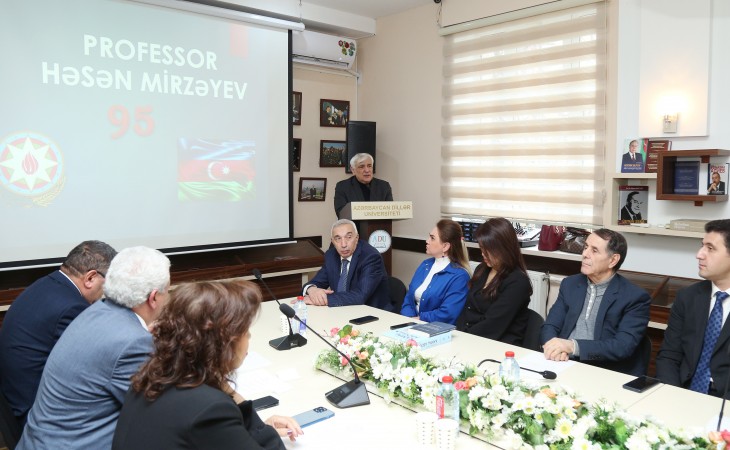 ADU-da dilçi alim Həsən Mirzəyevin 95 illiyi qeyd olunub