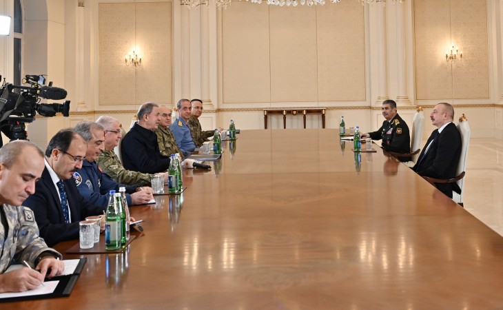 President Ilham Aliyev received delegation led by Minister of National Defense of Turkiye