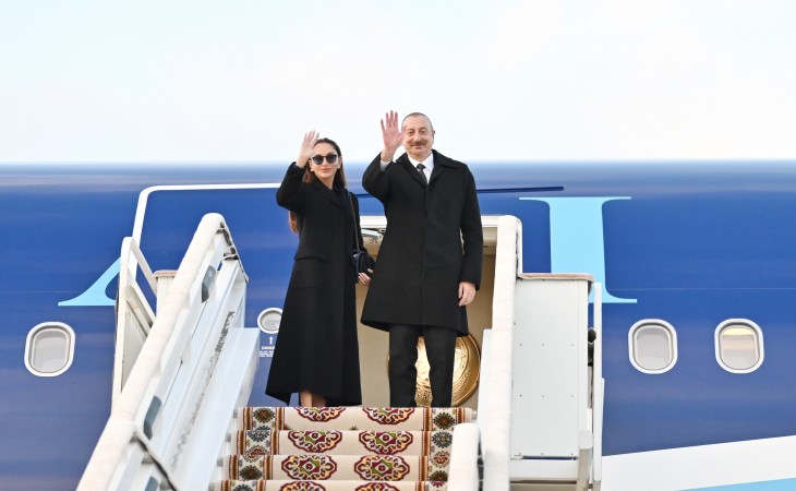 President Ilham Aliyev completed his visit to Turkmenistan