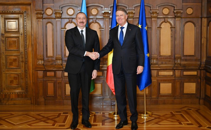 President Ilham Aliyev met with President of Romania Klaus Iohannis