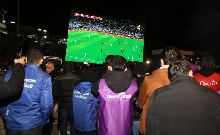 Laçın-Xankəndi yolundakı aksiyanın iştirakçıları mundialın final matçını izləyirlər