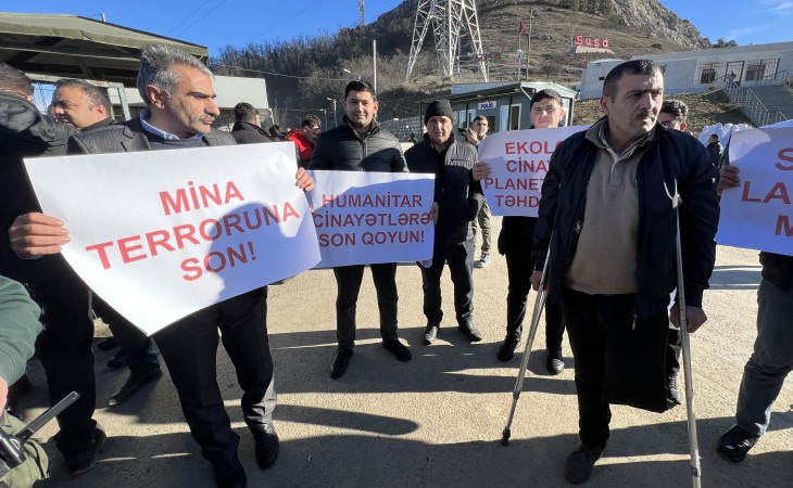 Жертвы минного террора Армении на дороге Лачин-Ханкенди