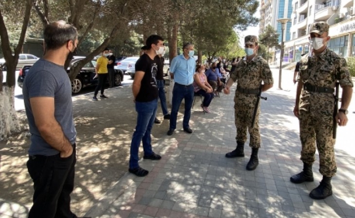 Sumqayıtda vətəndaşların xüsusi karantin rejiminin tələblərinə riayət etmələrinə fasiləsiz nəzarət həyata keçirilir