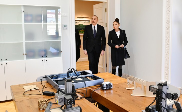 President Ilham Aliyev and First Lady Mehriban Aliyeva viewed conditions created at Child and Youth Development Center in Baku after major overhaul