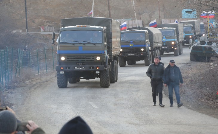 Автомобили, принадлежащие миротворцам, беспрепятственно проехали по дороге Лачин-Ханкенди