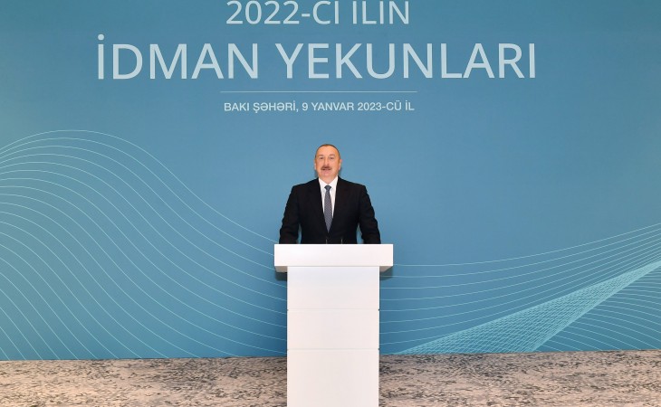 President Ilham Aliyev attended ceremony dedicated to 2022 sporting results