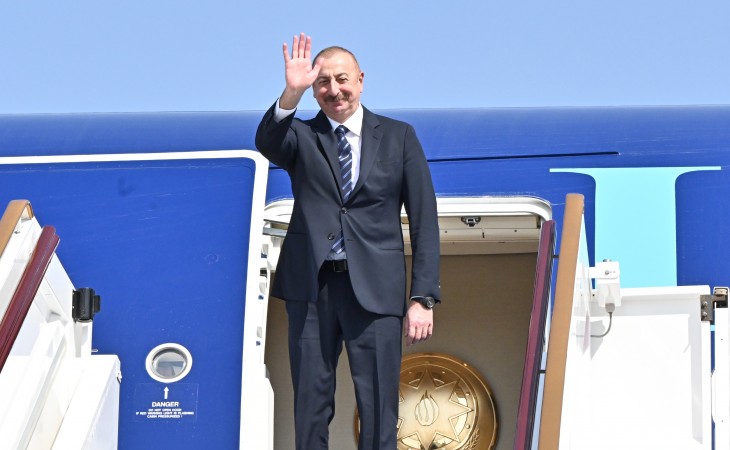 President Ilham Aliyev completed his working visit to United Arab Emirates