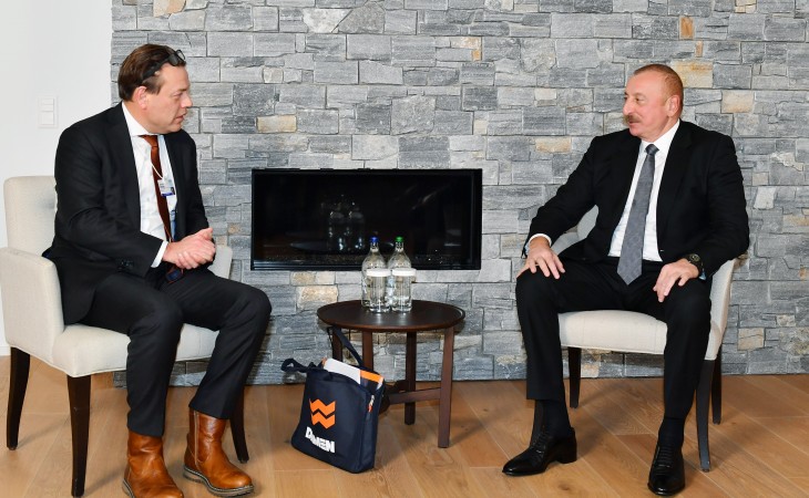 Azerbaijani President Ilham Aliyev`s visit to Switzerland President Ilham Aliyev met with CEO and shareholder of “Damen Shipyards Group”