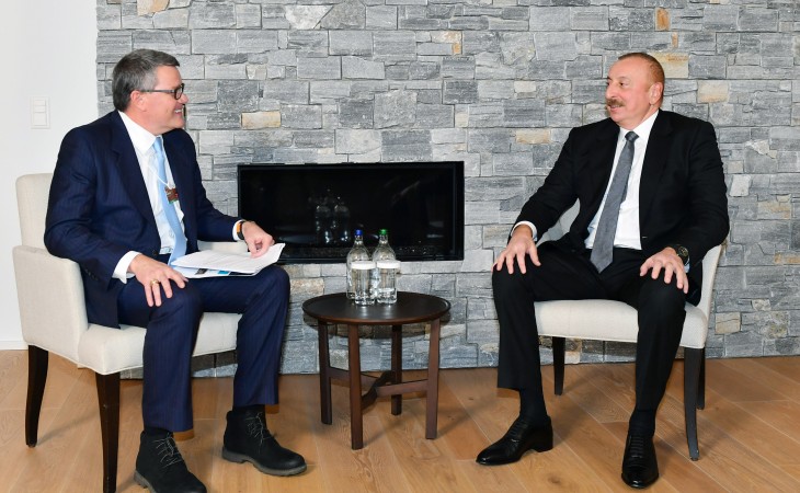President Ilham Aliyev met with Senior Vice President and Global Innovation Officer for CISCO in Davos