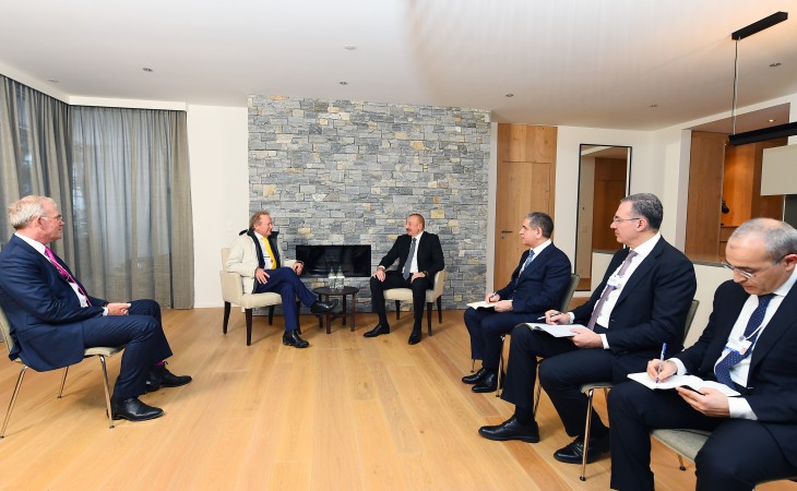 President Ilham Aliyev met with Executive Chairman of “Fortescue Future Industries” in Davos