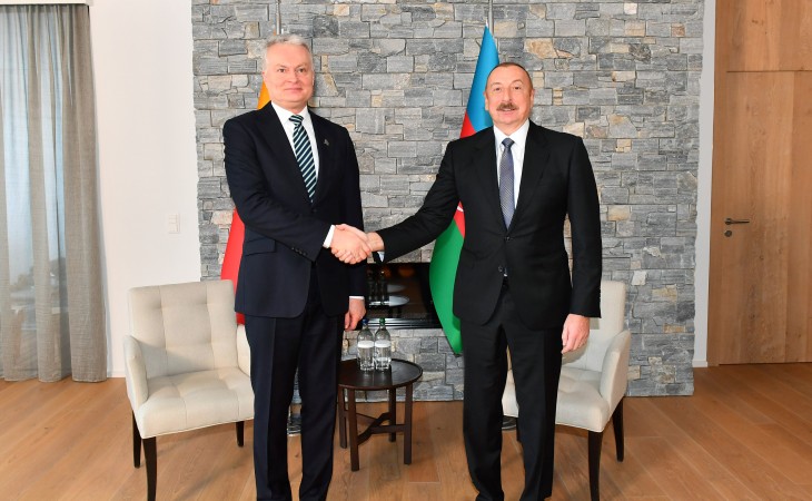 Presidents of Azerbaijan and Lithuania met in Davos