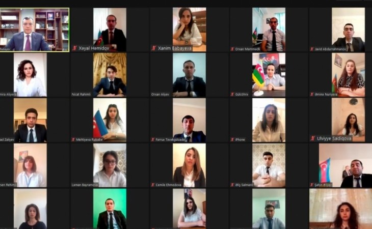 Dövlət qulluğuna qəbul edilmiş əməkdaşların videokonfrans formatında andiçmə mərasimi olub