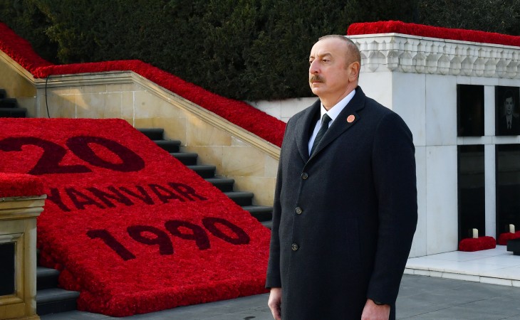President Ilham Aliyev visited Alley of Martyrs on 33rd anniversary of 20 January tragedy