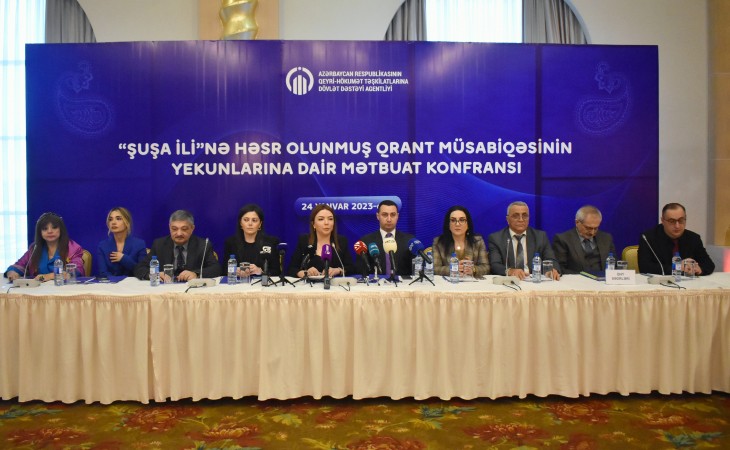 “Şuşa İli”nə həsr olunmuş qrant müsabiqəsinin yekunlarına dair mətbuat konfransı
