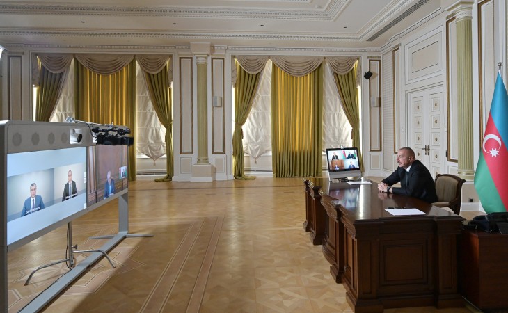 Prezident İlham Əliyev koronavirusla mübarizə sahəsində görülən tədbirlər və sosial-iqtisadi vəziyyətlə bağlı videoformatda müşavirə keçirib
