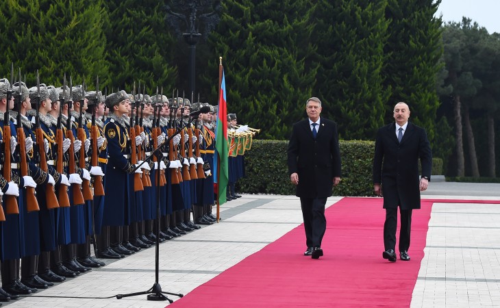 Official welcome ceremony was held for President of Romania Klaus Iohannis