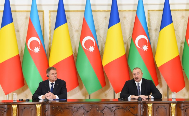 Presidents of Azerbaijan and Romania made press statements