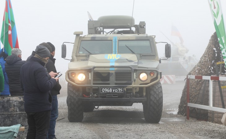 Созданы условия для беспрепятственного проезда в Лачин 17 автомобилей миротворцев