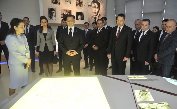 Strateji Obyektlərin Mühafizəsi Dövlət Agentliyinin əməkdaşları Heydər Əliyev Mərkəzində olublar