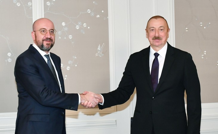 President Ilham Aliyev met with President of European Council in Munich