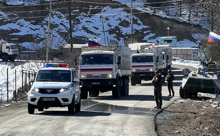 Sülhməramlıların növbəti avtomobil karvanı aksiya ərazisindən sərbəst keçib
