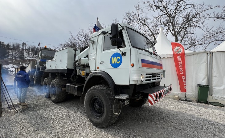 Созданы условия для проезда трех автомобилей миротворцев в Ханкенди