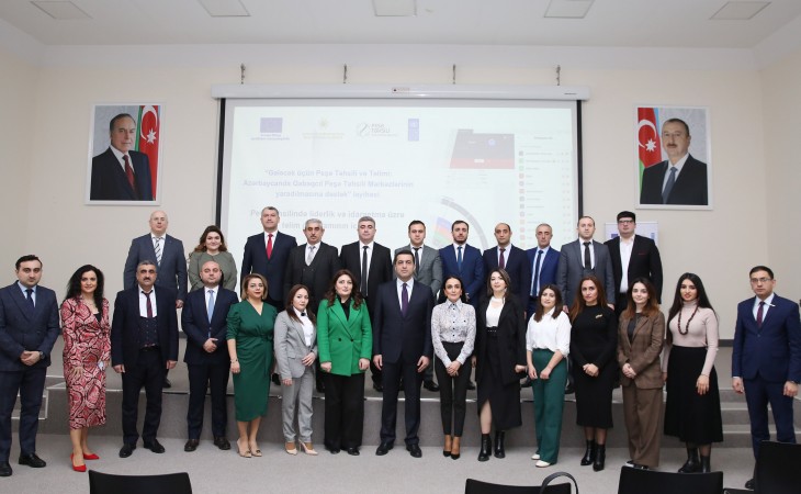 Peşə təhsili üzrə səriştəli kadrların yetişdirilməsinə dəstək məqsədilə təlim proqramı keçirilib