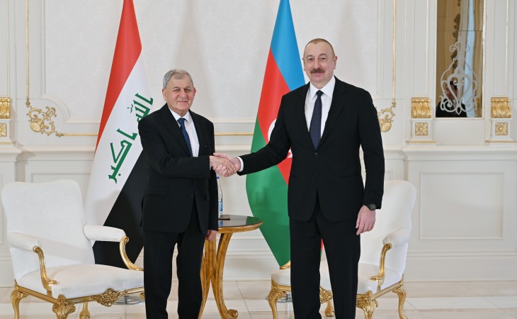 President Ilham Aliyev met with President of Iraq Abdullatif Jamal Rashid