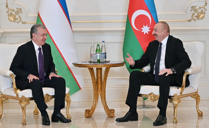 President Ilham Aliyev met with President of Uzbekistan Shavkat Mirziyoyev