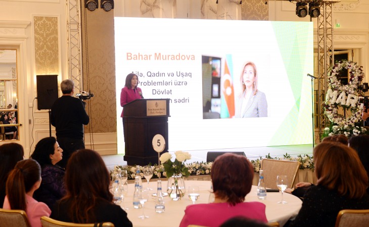 Bahar Muradova: Dövlətimiz tərəfindən qadınlara xüsusi diqqət və qayğı göstərilir