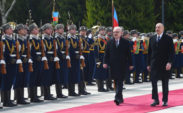 Official welcome ceremony was held for President of Latvia Egils Levits