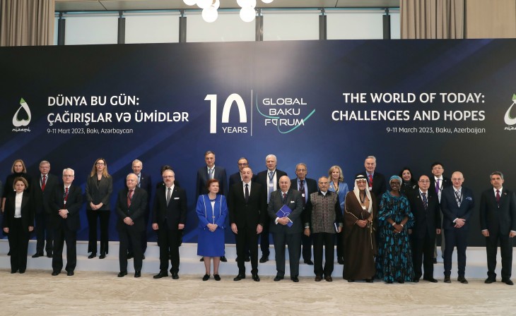 10th Global Baku Forum on “The World of Today: Challenges and Hopes” gets underway President of Azerbaijan Ilham Aliyev is attending the opening ceremony of the Forum