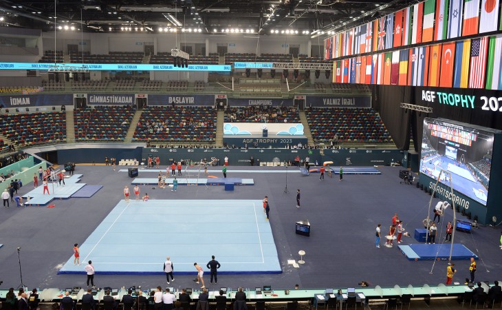 Bakıda idman gimnastikası üzrə dünya kuboku yarışları start götürüb