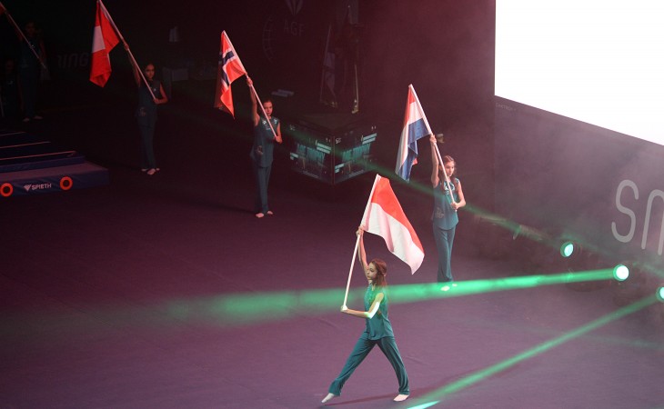 Bakıda idman gimnastikası üzrə dünya kuboku yarışlarının açılış mərasimi olub