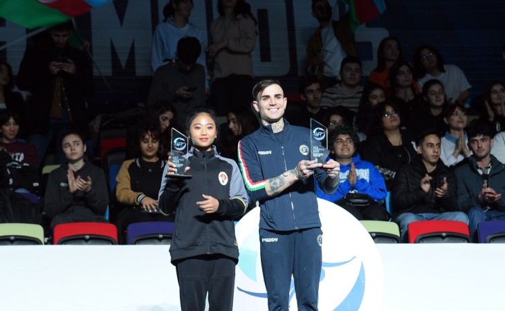 İtaliya və İndoneziya gimnastlarına ənənəvi “AGF Trophy” kuboku təqdim edilib